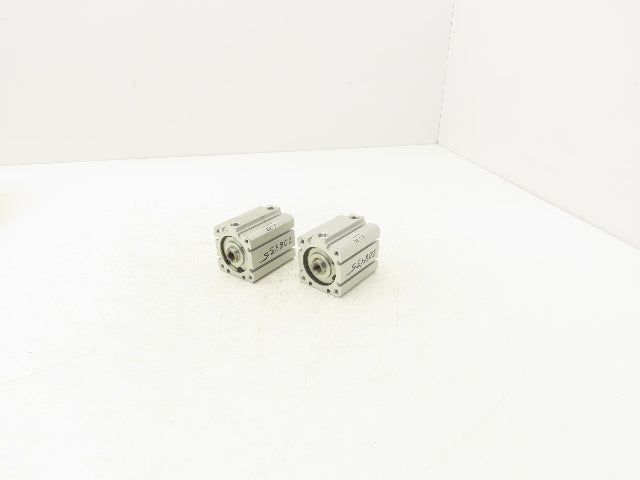 SMC NCDQ8A150-075 Compact Pneumatic Cylinder 1-1/2" Bore 3/4" Stroke Lot of 2