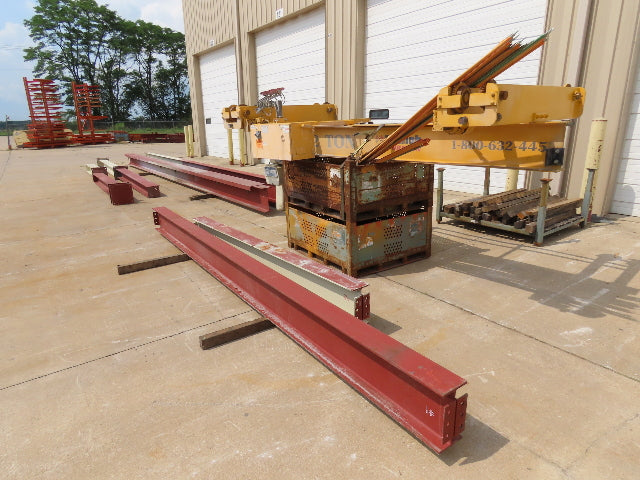 Brehob 2 Ton Free Standing Bridge Crane 10' Span 38' 4" Runway 11' 6"HUB