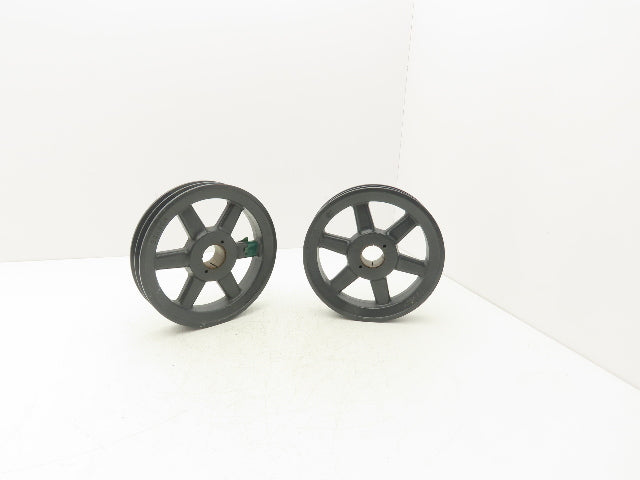 Browning 2BK90H 2 Groove V-Belt Pulley 8.75"OD 4L, 5L, A, B Belt Lot of 2