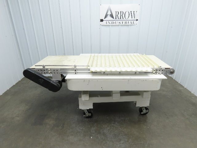 26"x 75"L Cleated Belt Conveyor 370 FPM High Speed Belt Drive .5Hp 230/460V 3PH