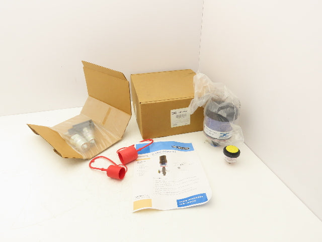 DES-CASE GAB102V22 Gearbox Adapter Kit w/ 3/4" & 1" No-Spill NPT Quick Connects