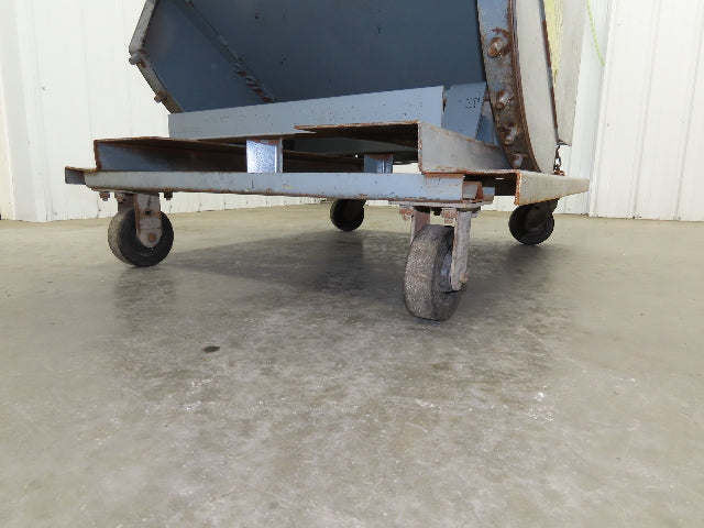 Meco 1 YD Self Dumping Hopper 6000lbs Trash Recycling 10g Bin Casters