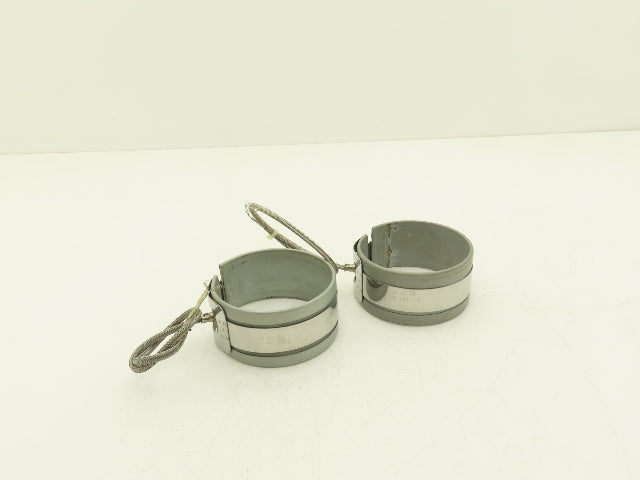 Watlow B3N2AC3 Steel Band Heater 2"Width x 3-3/4"ID 700W 240V Lot of 2