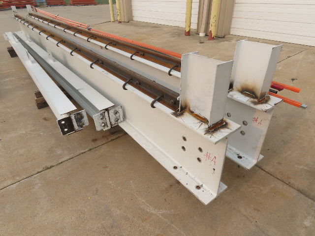 Harrington 3 Ton Top Running 4-Post Bridge Crane 16' Span 27' 4" Runway 12' 9"H