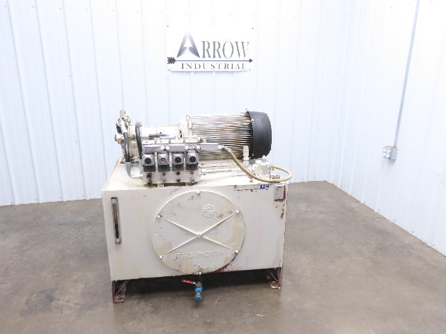 Rexroth 971670/84 Hydraulic Power Unit 1250PSI 33GPM 60 Gallon Tank 230/460V 3Ph