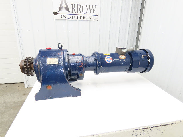 Hampton SKK AFK Helical Gear Motor 70:1 Reducer 25 RPM 5Hp 230/460V 3PH 184TC