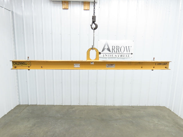Caldwell 20-1-6 2000Lb 1 Ton Rigging Lifting Beam 48-72" Spread Low Headroom