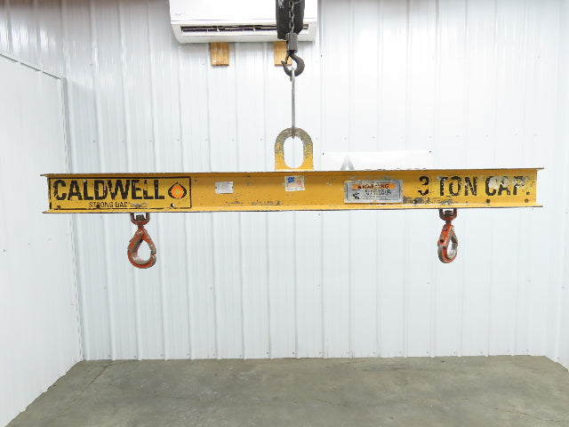 Caldwell 20-3-6 6000Lb 3 Ton Rigging Lifting Beam 37"-72" Spread Low Headroom