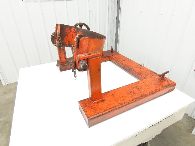 Wesco Drum Lifter 1400 lb 55 gal Barrel Fork Pockets Chain Wheel Tipper