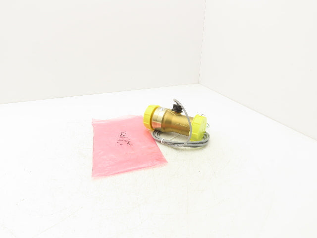 Sika VT4025MSHNP000F Turbine Flow Meter Sensor 10 Bar G1-1/4" 10-30VDC Brass