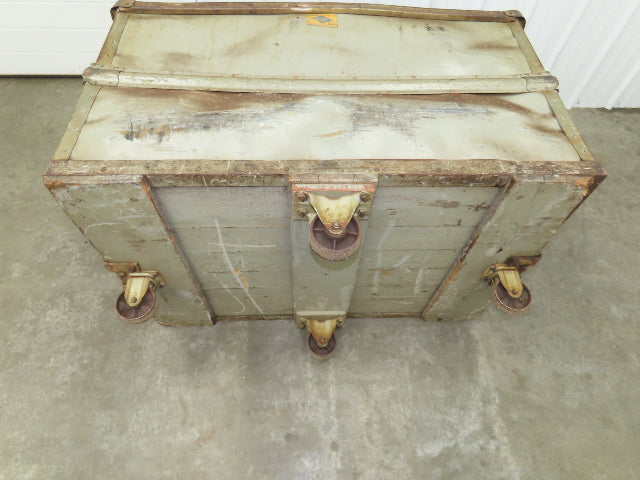Diamond Fibre Tobacco Rolling Cart Factory Bin Storage Sutliff Vtg Gray