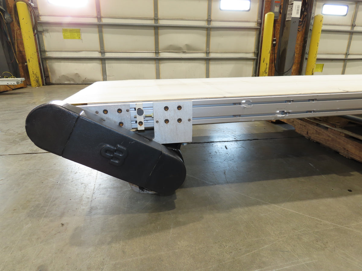 CBW 26"x 12' 2"L Slider Bed Belt Conveyor .33Hp 230/460V 3PH 54 FPM Belt Drive