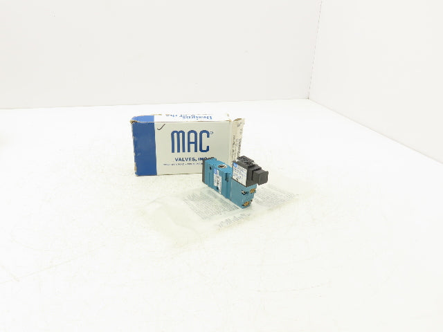 MAC 52A-31-BOA-DM-DFBJ-1KJ Pneumatic Air Valve 1/4" NPT 3/2-Way NO 24V 120 PSI