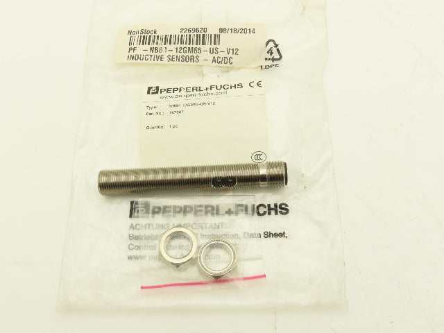 Pepperl + Fuchs NBB4-12GM65-US-V12 Proximity Sensor Switch 2-Wire 4mm Range