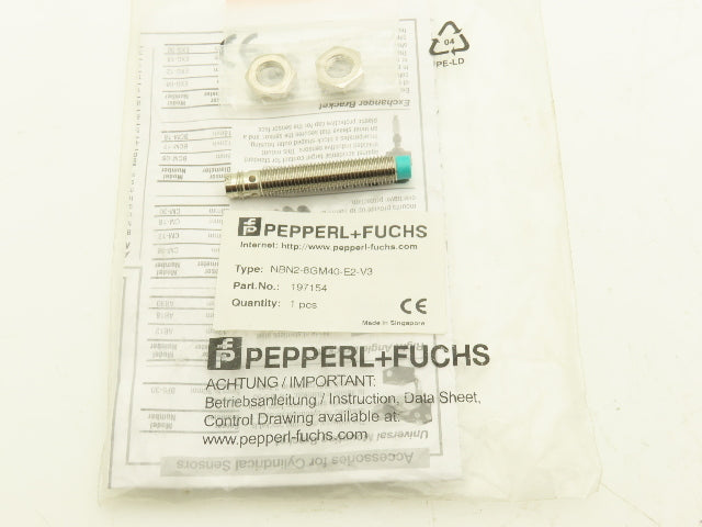Pepperl + Fuchs NBN2-8GM40-E2-V3 Proximity Sensor Switch 3-Wire 2mm Range M8