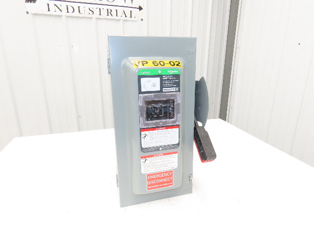 Square D VH362 VisiPacT Heavy Duty Safety Disconnect Switch 60A 600V 3Ph Fused