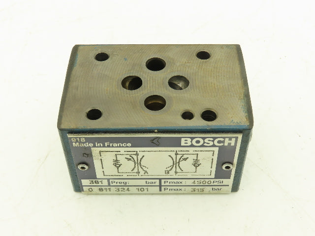 Bosch 0 811 324 101 Hydraulic Control Check Valve 4500psi 0811324101
