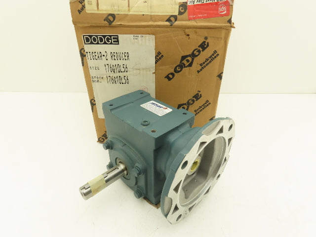 Dodge Tigear 2 176Q10L56 Worm Gearbox 10:1 Reducer 175rpm 1.6Hp 56C LH 534 In-Lb