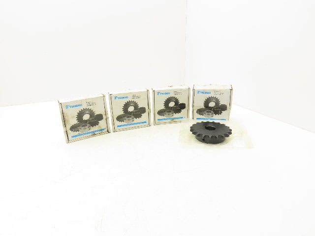 Tsubaki 50B19F-1 Roller Chain Sprocket #50 Pitch 1" Bore 1" 19 Tooth Lot of 4