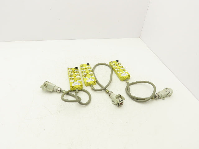 Brad Harrison BTY800P-FBN-05 Woodhead MPIS Actuator 8 Port NPN LED Lot of 3