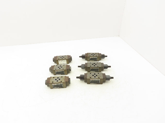 Nachi OCP-G01-W1-21 Hydraulic Check Valve & Flow Control Valve 3 Each Lot of 6