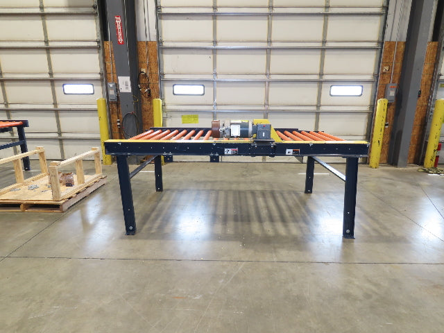 55"x 8' 4" Chain Drive Roller Conveyor 48"BF 1.9" Urethane Roller 460V 3PH 45fpm