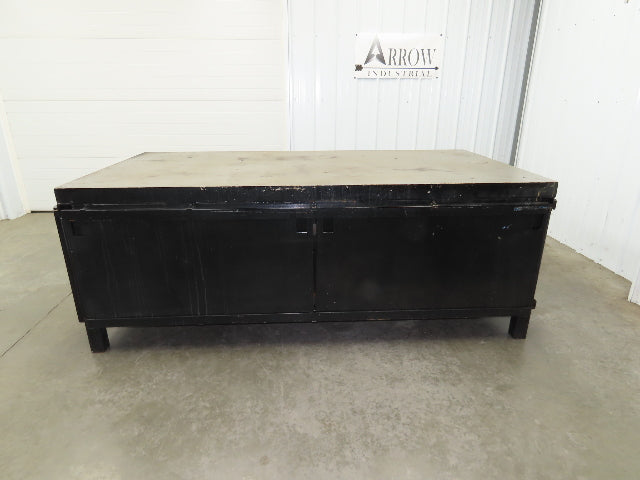 3" Solid Steel Top Welding Table Work Bench 96" x 48" Fabrication Enclosed 36" H