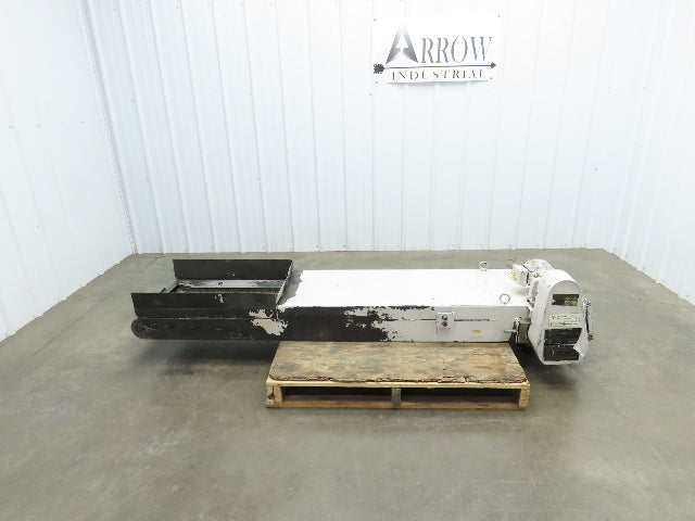 Enomoto MA-400H 18"W x 84"L Chip Conveyor 14" Belt 27" Infeed 220V 3PH *Read*