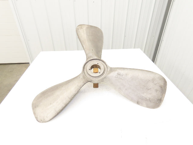36" Aluminum Propeller 3-Blade Fan Impeller Bushing Bore