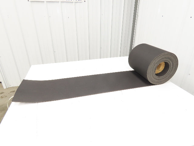 12"W x 43' Nylon Fabric Top Rubber Conveyor Belt 3-Ply Black 9/64"Thick