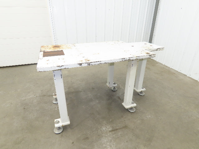 Machine Base 1-1/4" Steel Top Welding Table Work Bench 56x30" Top 31-1/4" H
