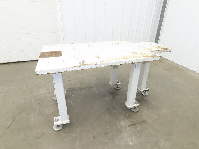 Machine Base 1-1/4" Steel Top Welding Table Work Bench 55-3/4x30" Top 29-1/2" H