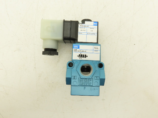 MAC 55B-14-PI-591JC Pneumatic Solenoid Valve 30-150PSI 3/8"BSP 24VDC PID-591JC