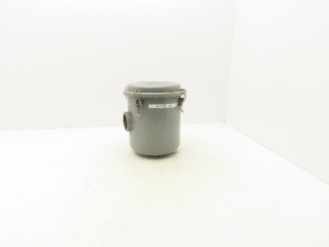 Vacuum Pump Blower Air Filter Silencer 2" FNPT Steel Housing 7.5"ID