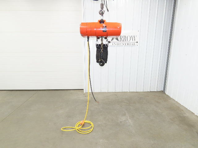 CM Lodestar Model RRS 2 Ton 4000lb Electric Chain Hoist 22' Lift 16 FPM 3PH 480V