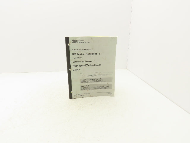 3-M 44-0009-2070-0 Parts & Service Manuel 3-M-Matic AccuGlide Scotch 40 Page