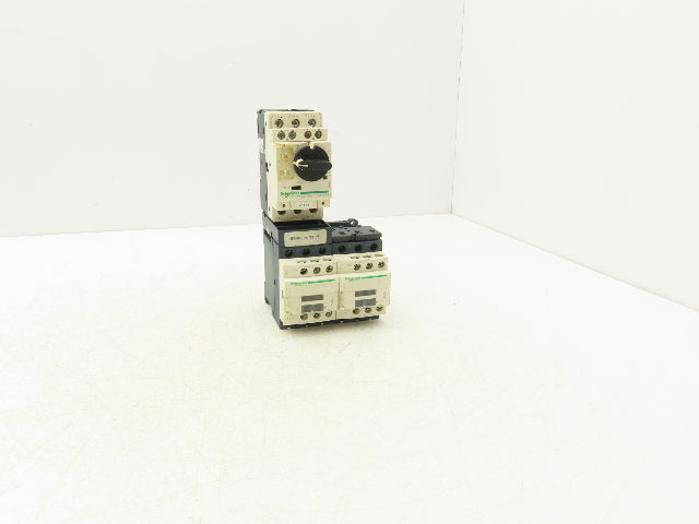 Schneider LC2D09BL Reversing Contactor w Manual Starter/Protector 3 Ph 690 VAC