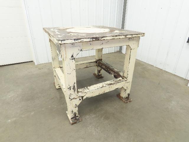 Welding Table Machine Base 1-1/4" Steel Top Work Bench 39x39" Top 37-1/2" H