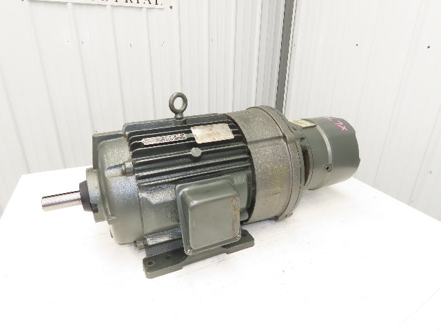 GE Delco 2G3958BBRQ AC Motor 7.5Hp 885/1750 RPM 2-Speed 460V 3PH 256UY w/Brake