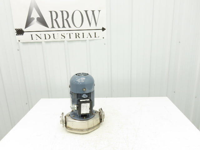 Ebara 40LPS Stainless In-line Centrifugal Pump 70-250 Lpm 220V 3PH 1.5" DN40