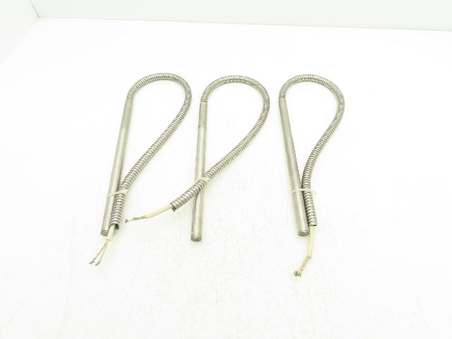 Big Chief Cartridge Tube Heater 5/8" x 10-1/2" 1000 W/240V 23" Leads Lot of 3