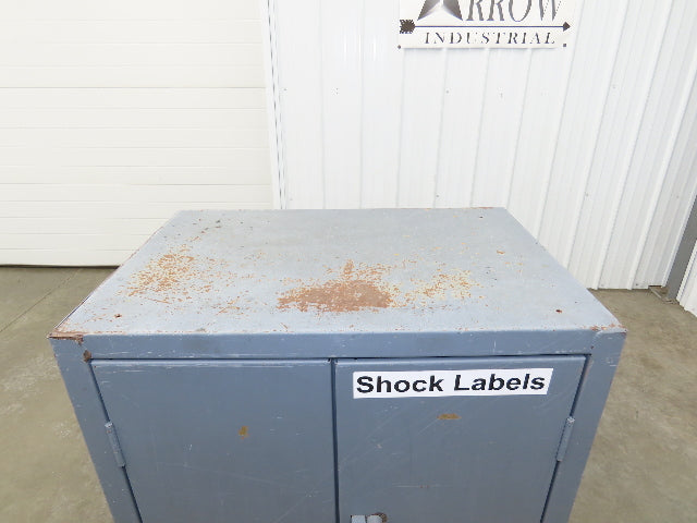 Durham Industrial 12 GA Counter-Height Cabinet 2 Shelf 36x24x36" Tool Storage