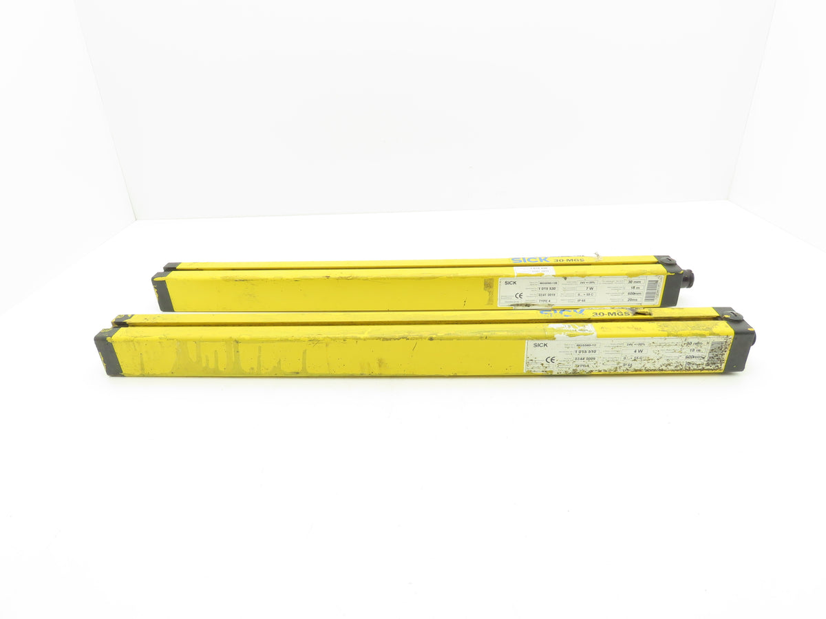 Sick MGSS60-12 Safety Light Curtain 600mm Length Emitter/Receiver 1 Set of 2