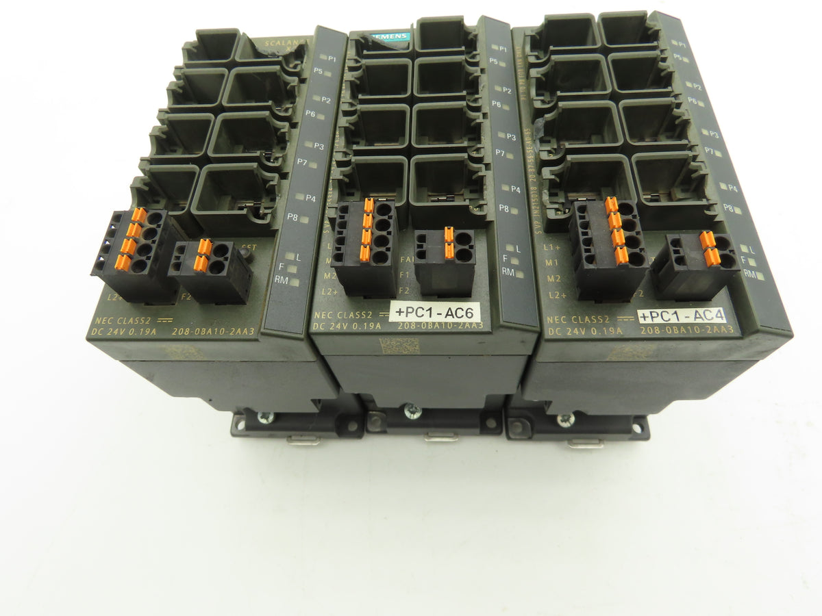 Siemens 6GK5208-0BA10-2AA3 SCALANCE X208 Managed IE Switch Lot of 3