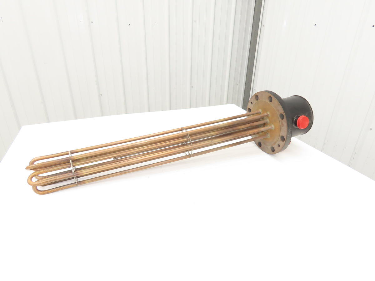 Durex Industries BC665921 Flanged Immersion Heater 24kw 480V 3PH 33"Tubes 10"OD