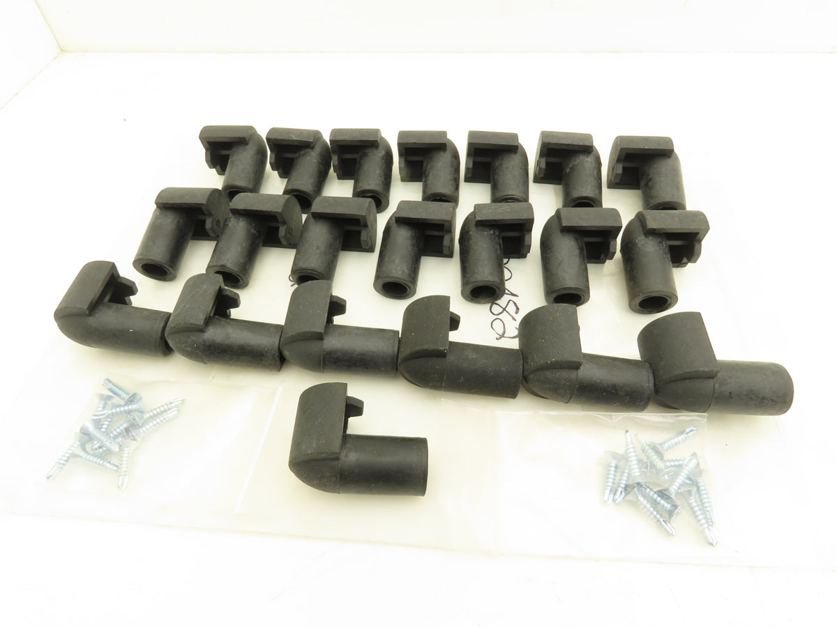 Ryson S00482 Black Bullnose End Cap Poly Spiral Conveyor Belt Lot of 21