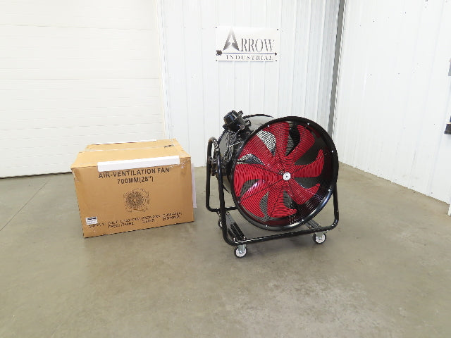 Atlantic ABAF-28-220 Tube Axial Blower Fan 28" 11654CFM 3.2Hp 220V 1PH Explosion