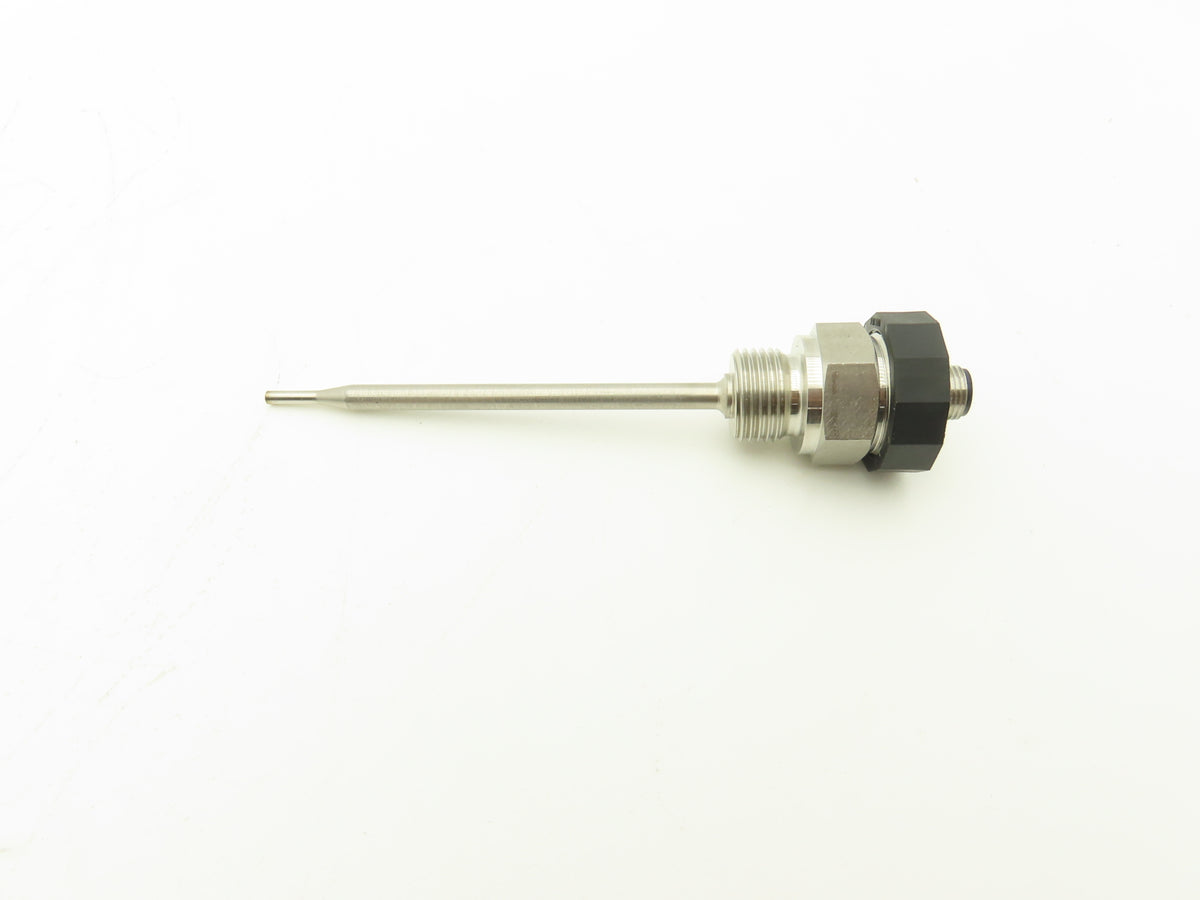 Jumo 00443568 Screw-In Stainless Temperature Sensor Probe M12 Connector