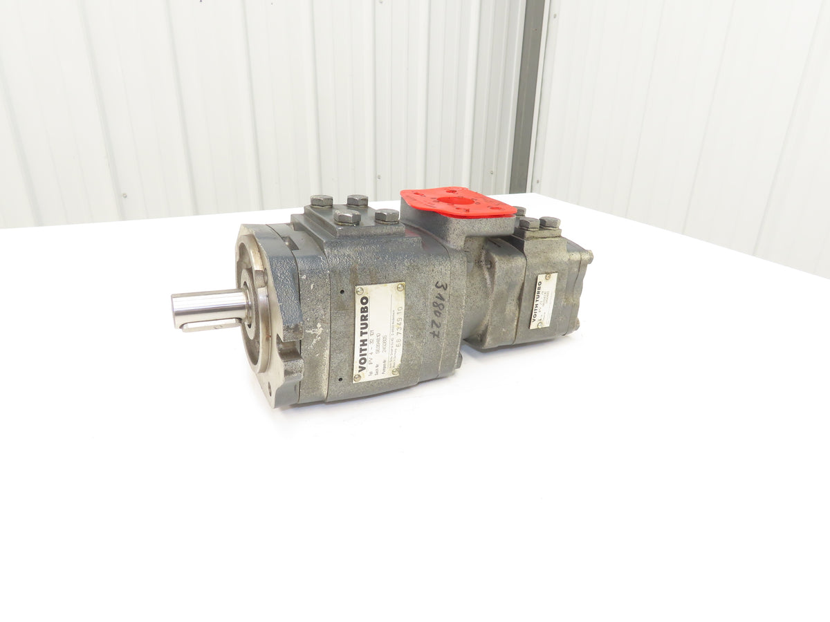 Voith IPV 4-32 101 Hydraulic Double Gear Pump 32/8cm³ 3625psi IPV/3-/8