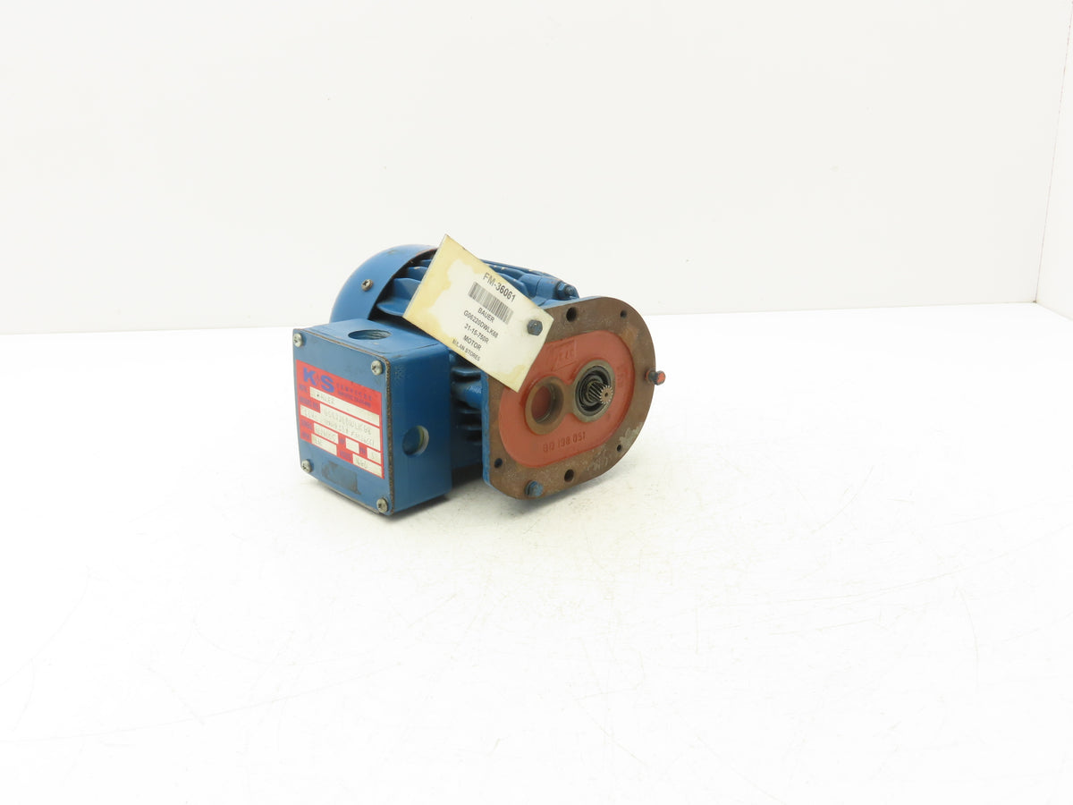 Bauer G06220DWLK68 AC Motor for Gearmotor 460V 3PH No Gearbox *Rebuilt
